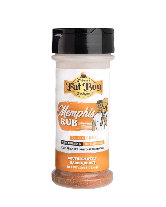 Salt Free Gluten Free Natural BBQ Rub 4 oz - Fat Boy Natural BBQ